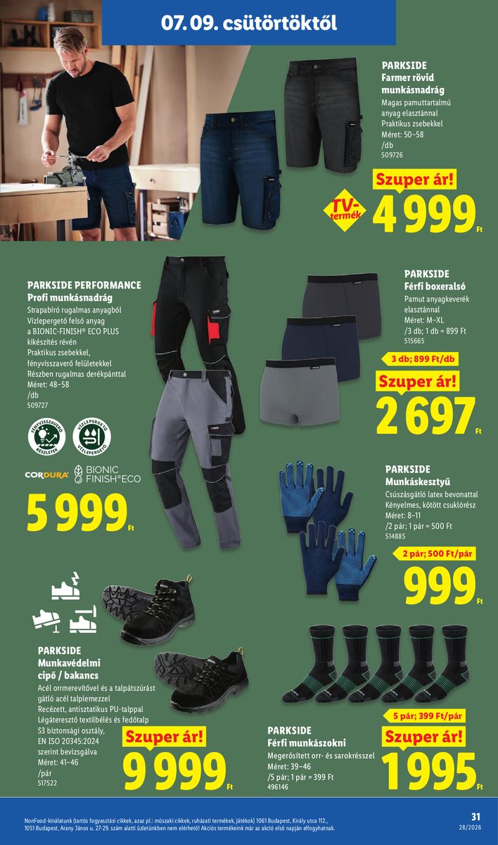 Lidl catalog page 31 — 2026-07-06 to 2026-07-11