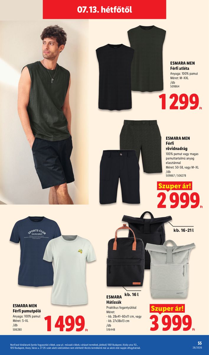 Lidl catalog page 55 — 2026-07-06 to 2026-07-11