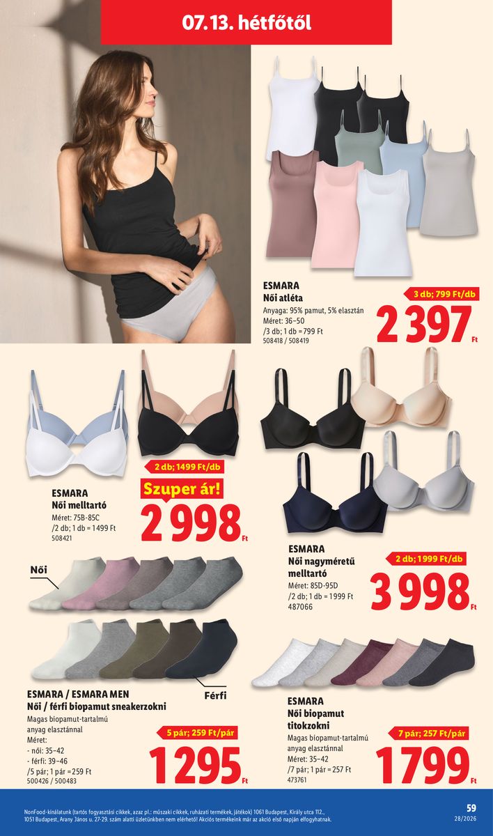 Lidl catalog page 59 — 2026-07-06 to 2026-07-11