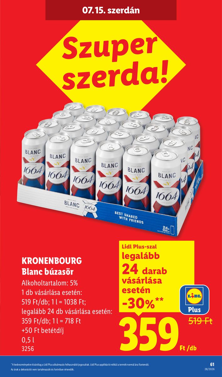 Lidl catalog page 61 — 2026-07-06 to 2026-07-11
