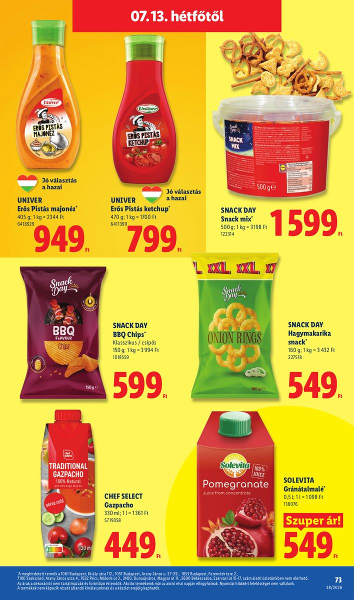Lidl catalog page 73 — 2026-07-06 to 2026-07-11