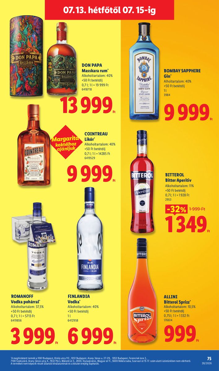 Lidl catalog page 75 — 2026-07-06 to 2026-07-11