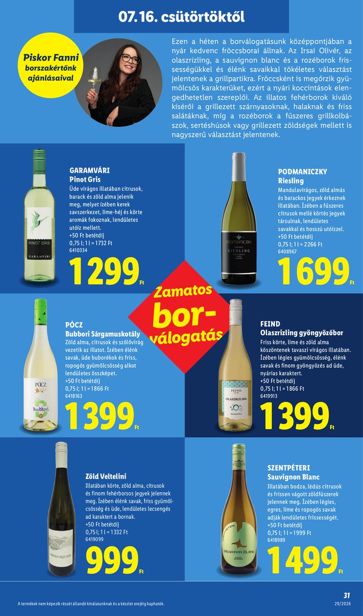 Lidl catalog page 31 — 2026-07-13 to 2026-07-18