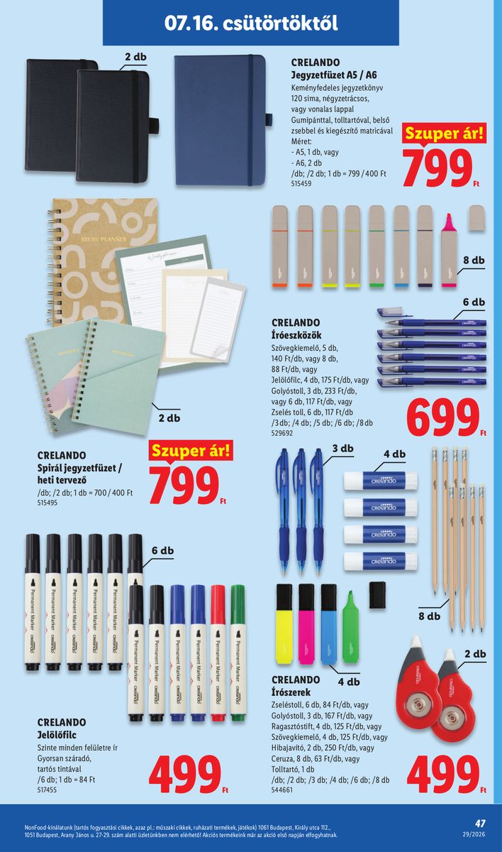 Lidl catalog page 47 — 2026-07-13 to 2026-07-18