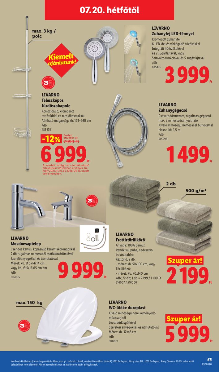 Lidl catalog page 65 — 2026-07-13 to 2026-07-18