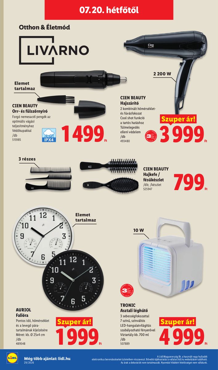 Lidl catalog page 66 — 2026-07-13 to 2026-07-18
