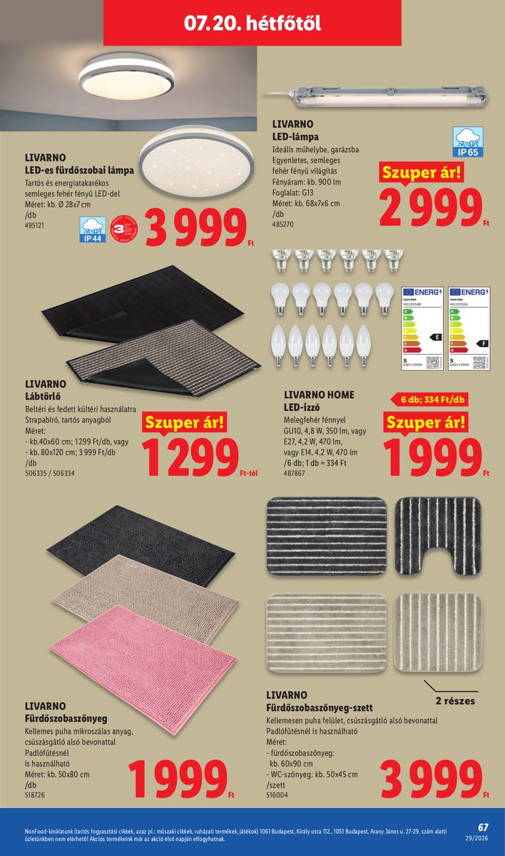 Lidl catalog page 67 — 2026-07-13 to 2026-07-18