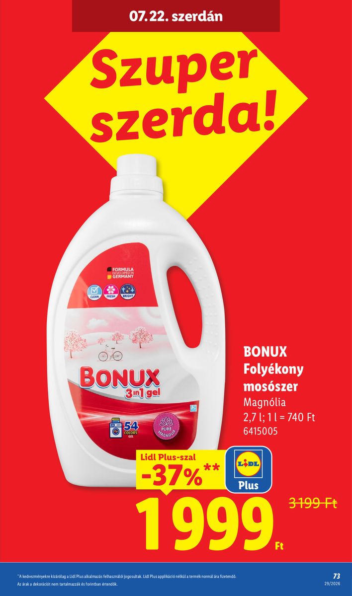 Lidl catalog page 73 — 2026-07-13 to 2026-07-18