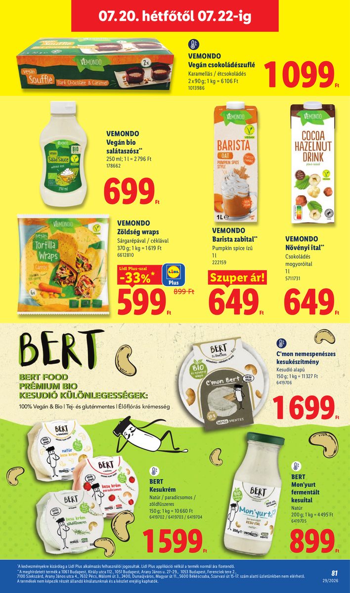 Lidl catalog page 81 — 2026-07-13 to 2026-07-18