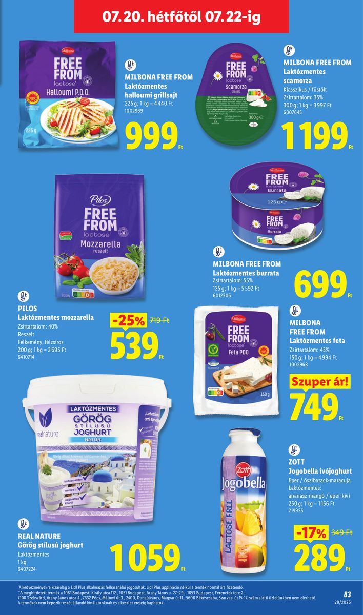 Lidl catalog page 83 — 2026-07-13 to 2026-07-18