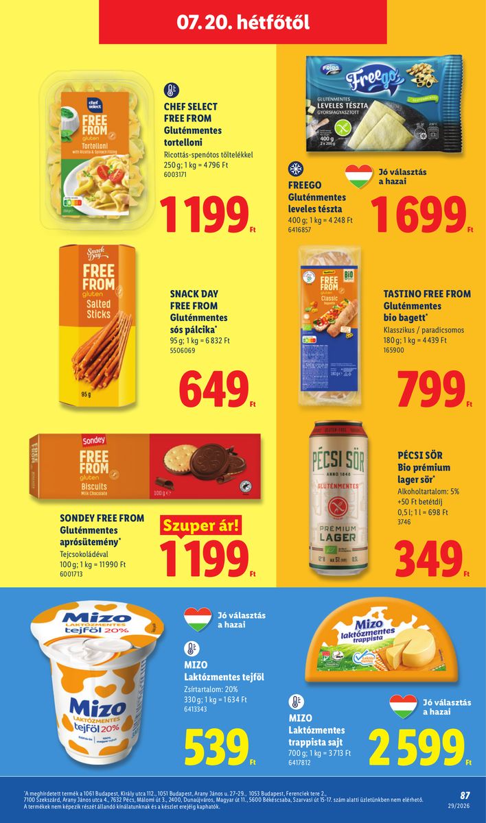 Lidl catalog page 87 — 2026-07-13 to 2026-07-18