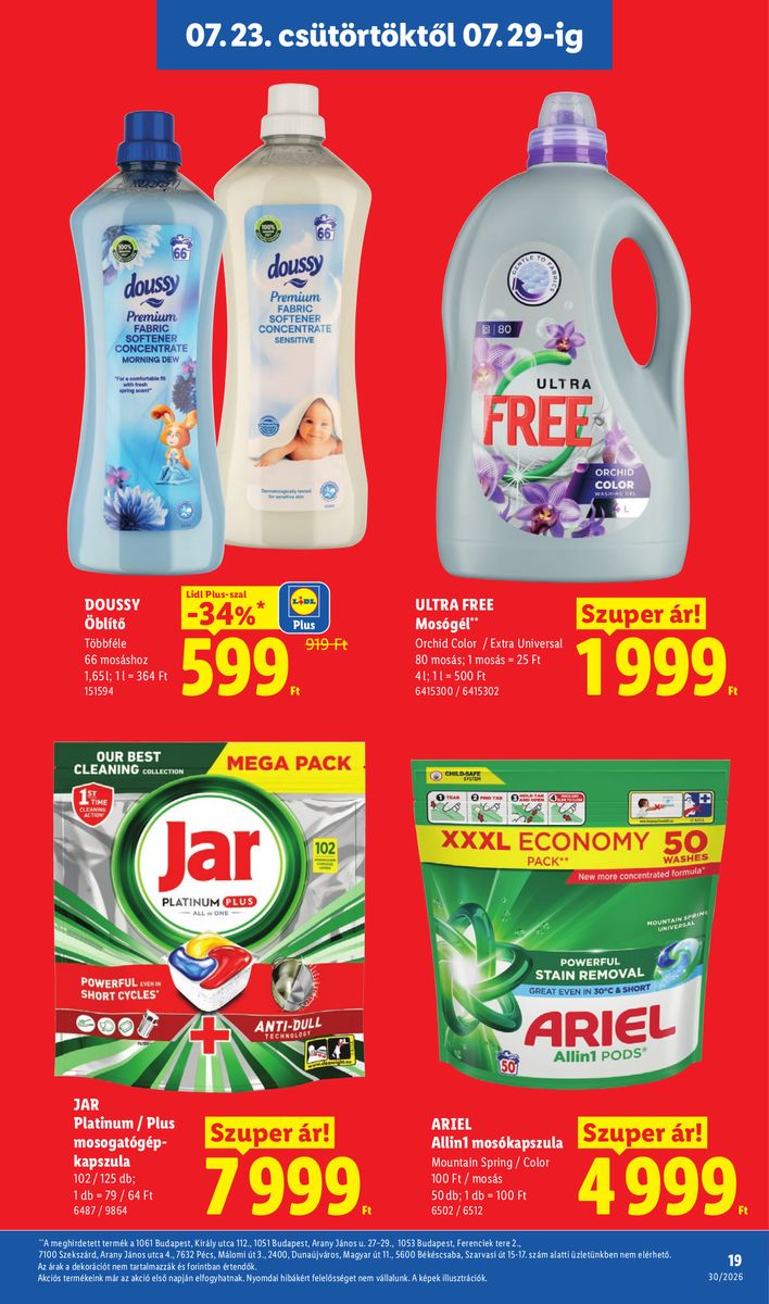 Lidl catalog page 19 — 2026-07-20 to 2026-07-25