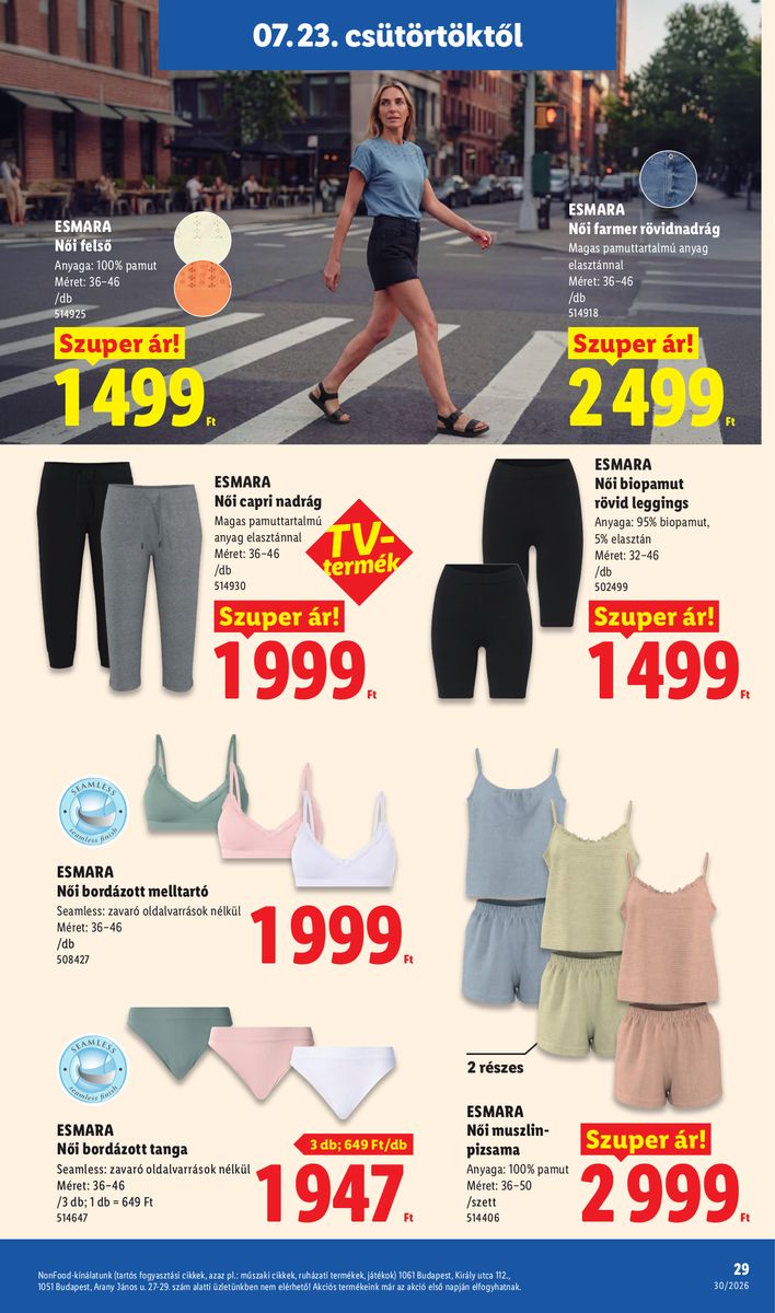 Lidl catalog page 29 — 2026-07-20 to 2026-07-25
