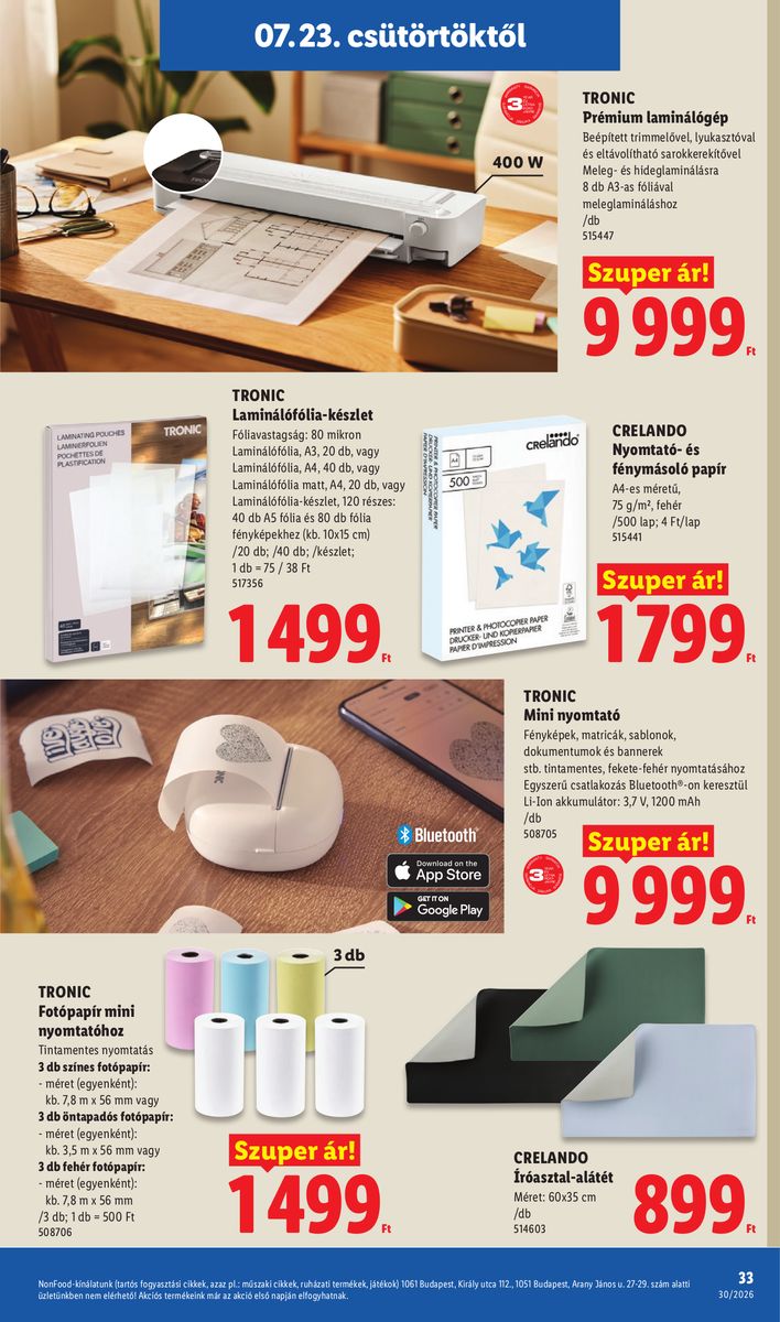 Lidl catalog page 33 — 2026-07-20 to 2026-07-25