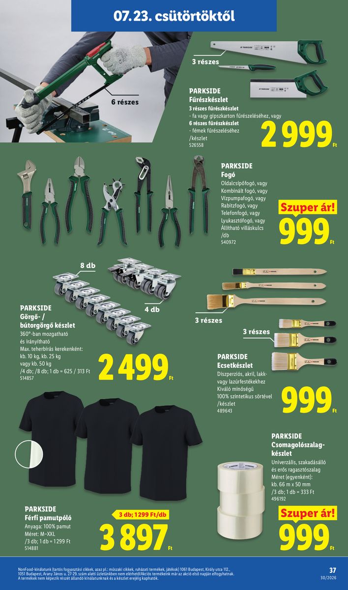 Lidl catalog page 37 — 2026-07-20 to 2026-07-25