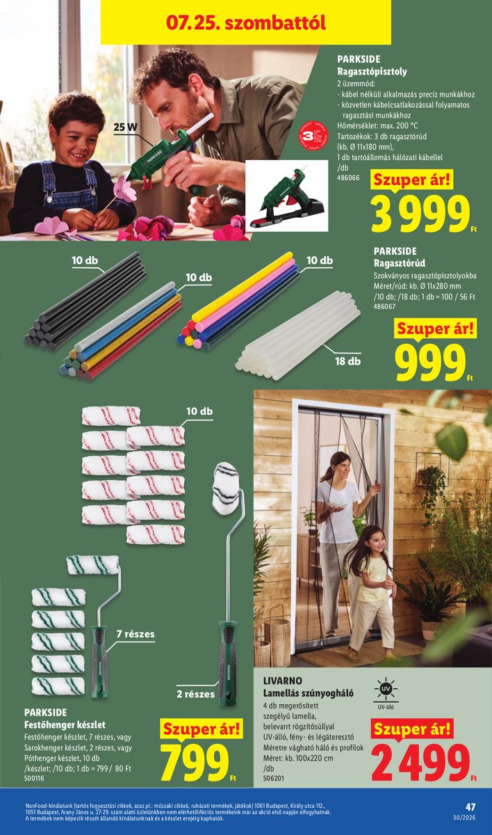 Lidl catalog page 47 — 2026-07-20 to 2026-07-25