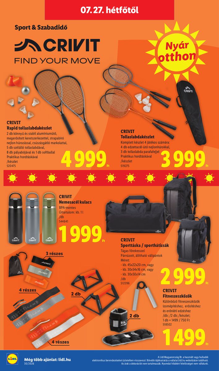 Lidl catalog page 52 — 2026-07-20 to 2026-07-25