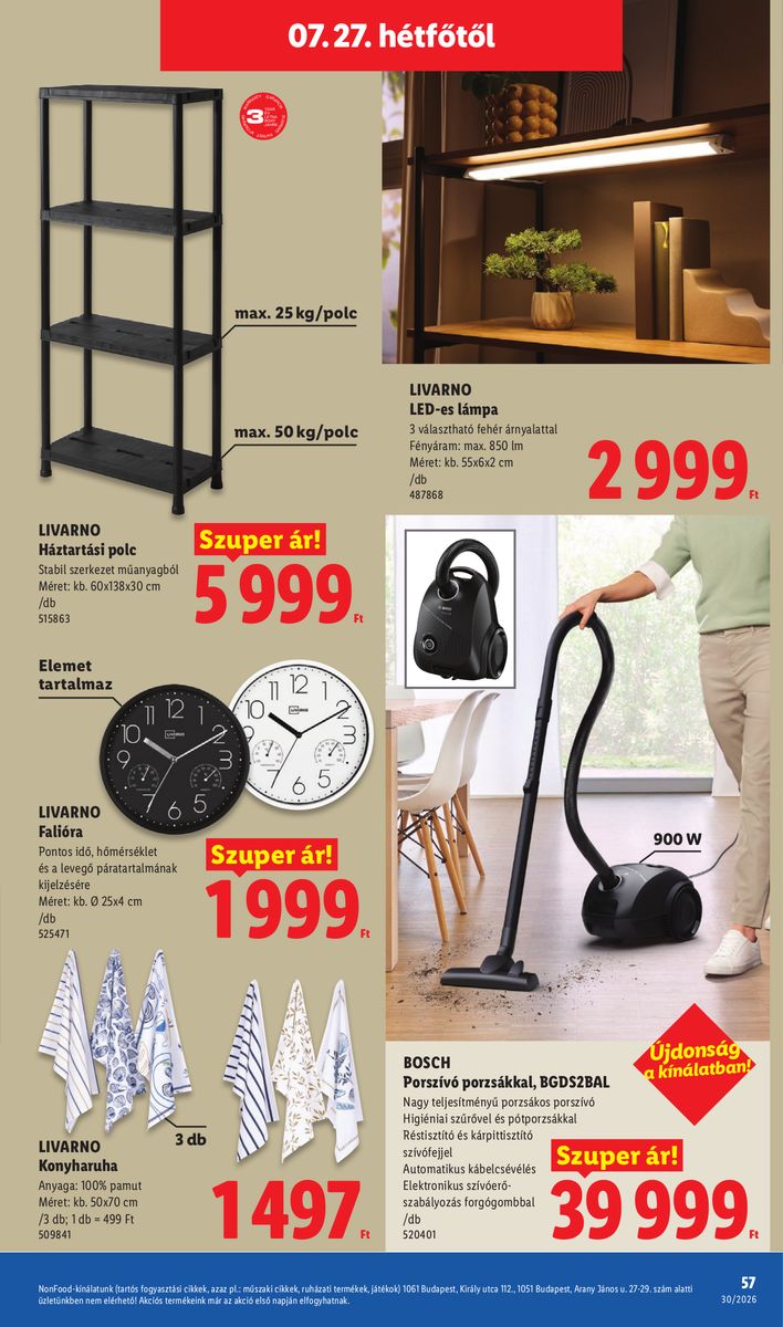 Lidl catalog page 57 — 2026-07-20 to 2026-07-25