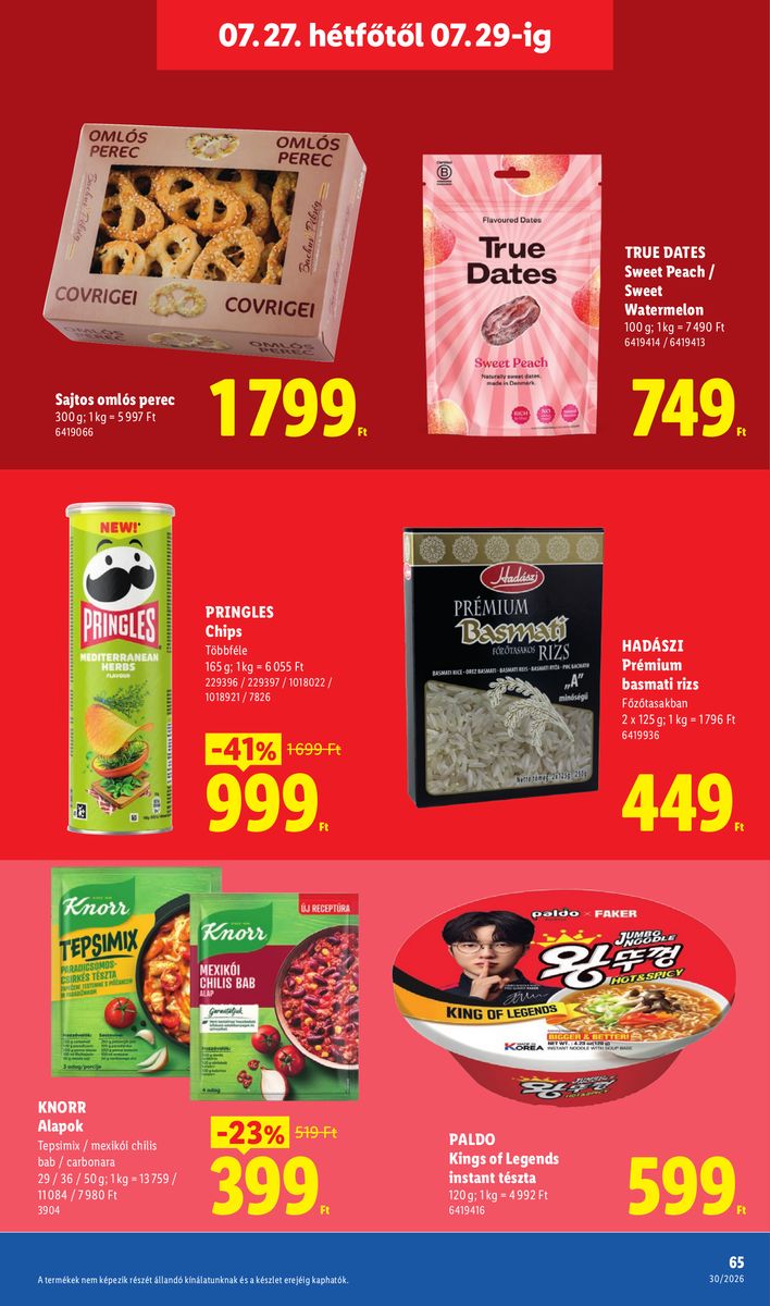Lidl catalog page 65 — 2026-07-20 to 2026-07-25