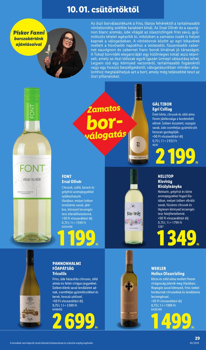 Lidl catalog page 29 — 2026-09-28 to 2026-10-03