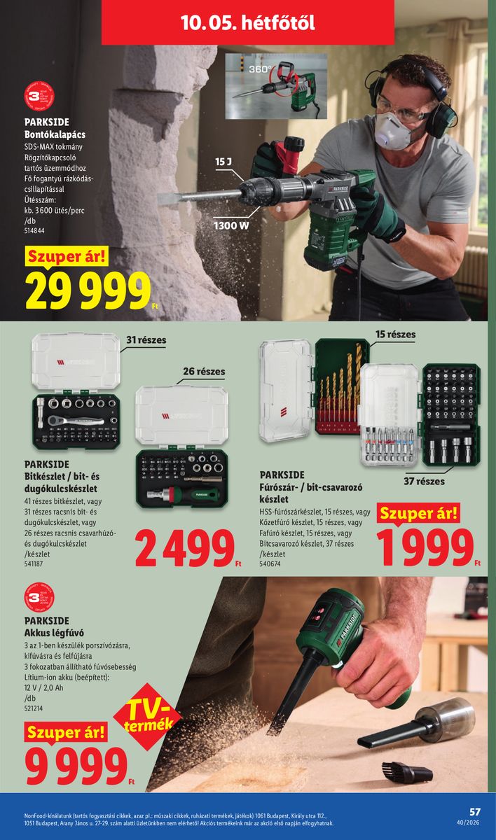 Lidl catalog page 57 — 2026-09-28 to 2026-10-03