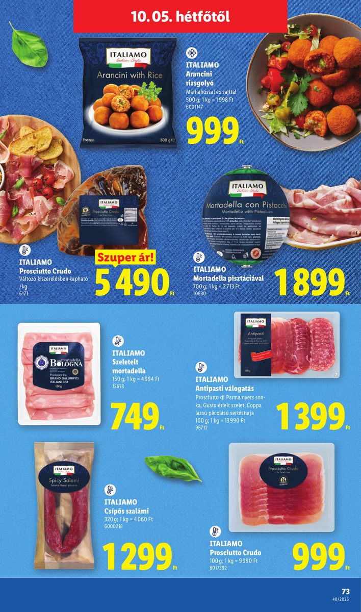 Lidl catalog page 73 — 2026-09-28 to 2026-10-03