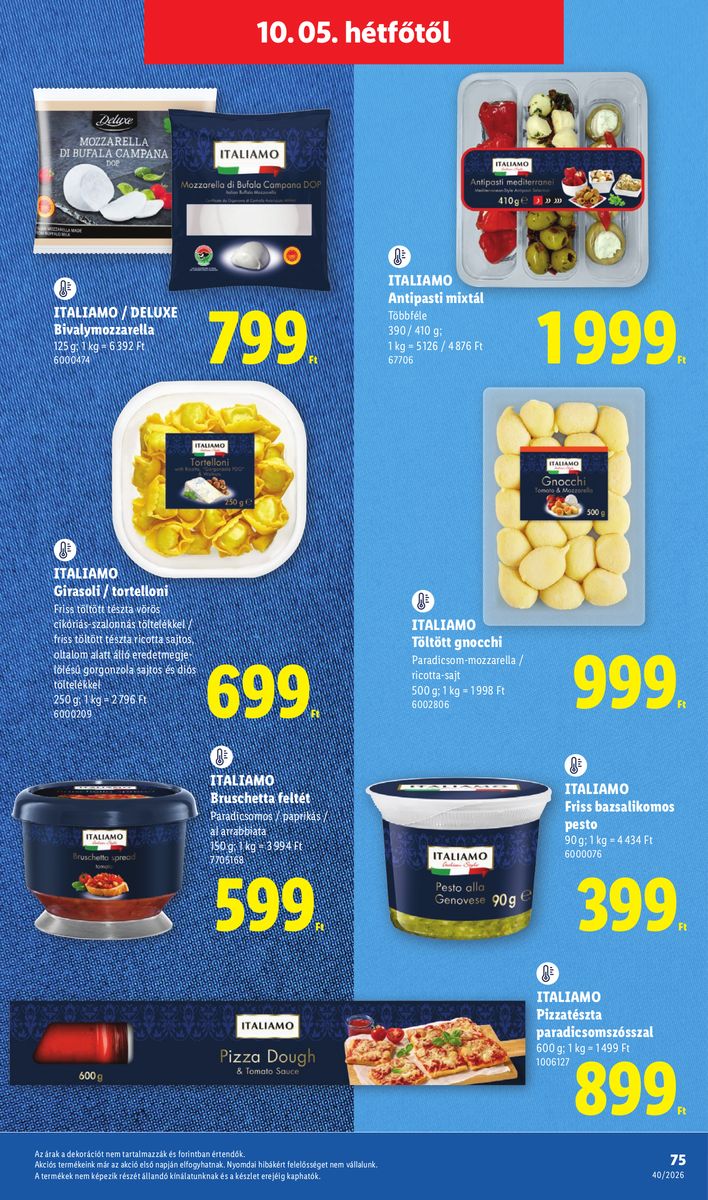 Lidl catalog page 75 — 2026-09-28 to 2026-10-03