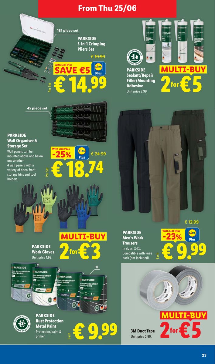 Lidl catalog page 23 — 2026-06-25 to 2026-07-01