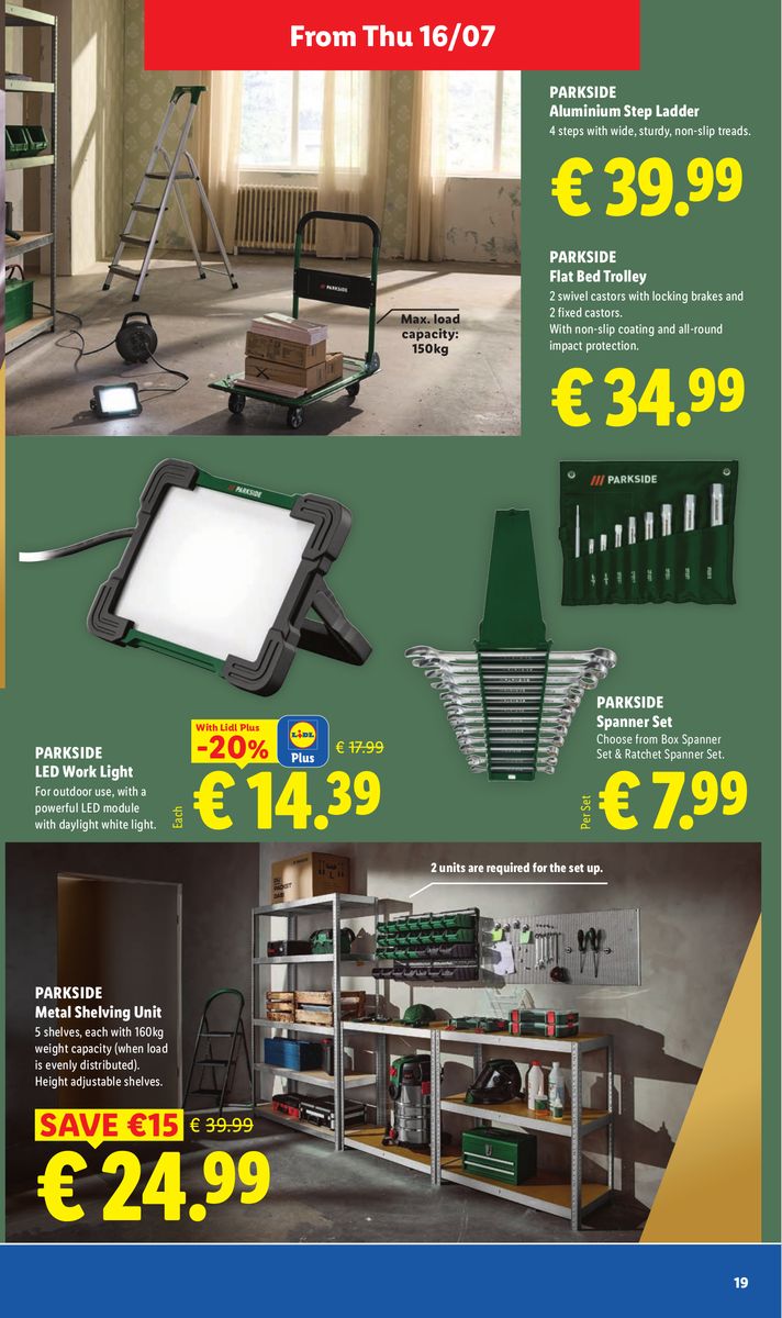 Lidl catalog page 19 — 2026-07-16 to 2026-07-22