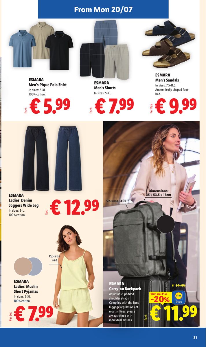 Lidl catalog page 31 — 2026-07-16 to 2026-07-22