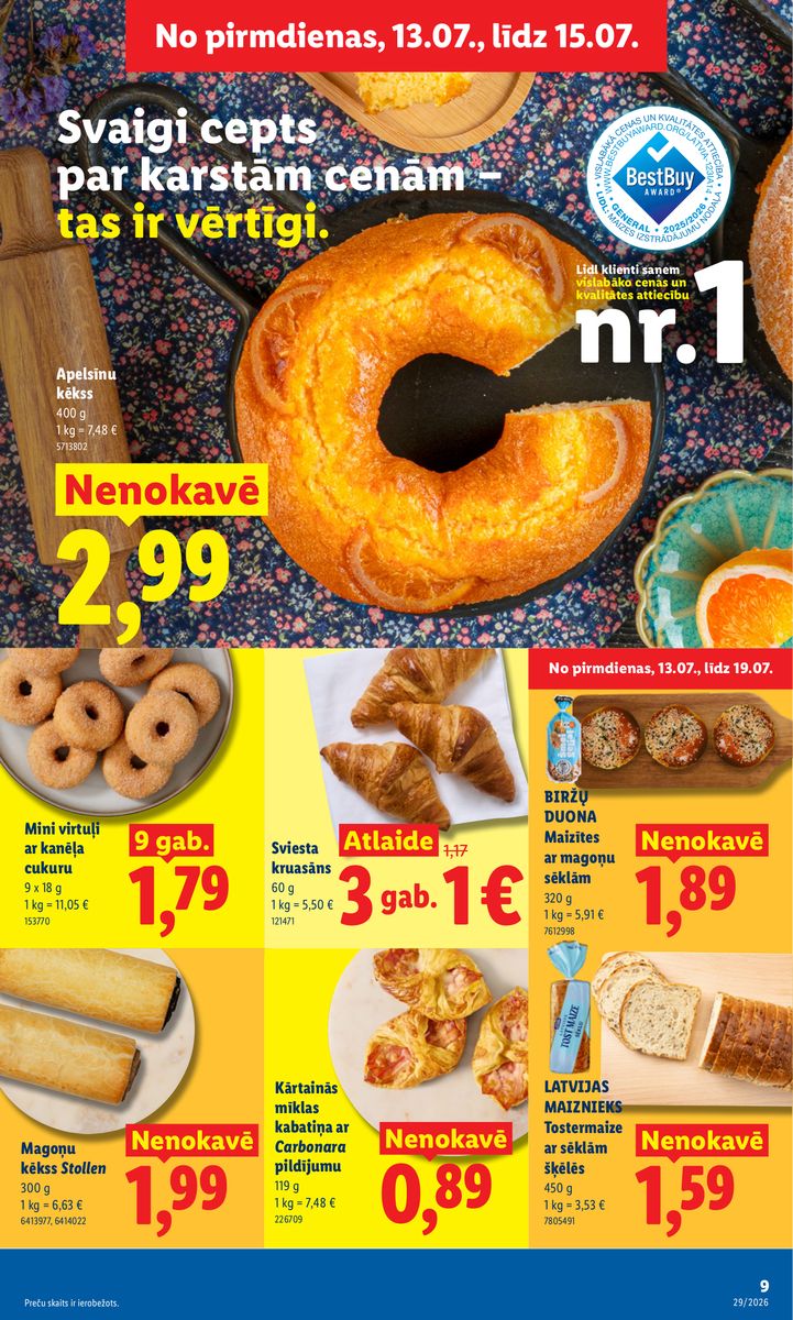 Lidl catalog page 9 — 2026-07-13 to 2026-07-19
