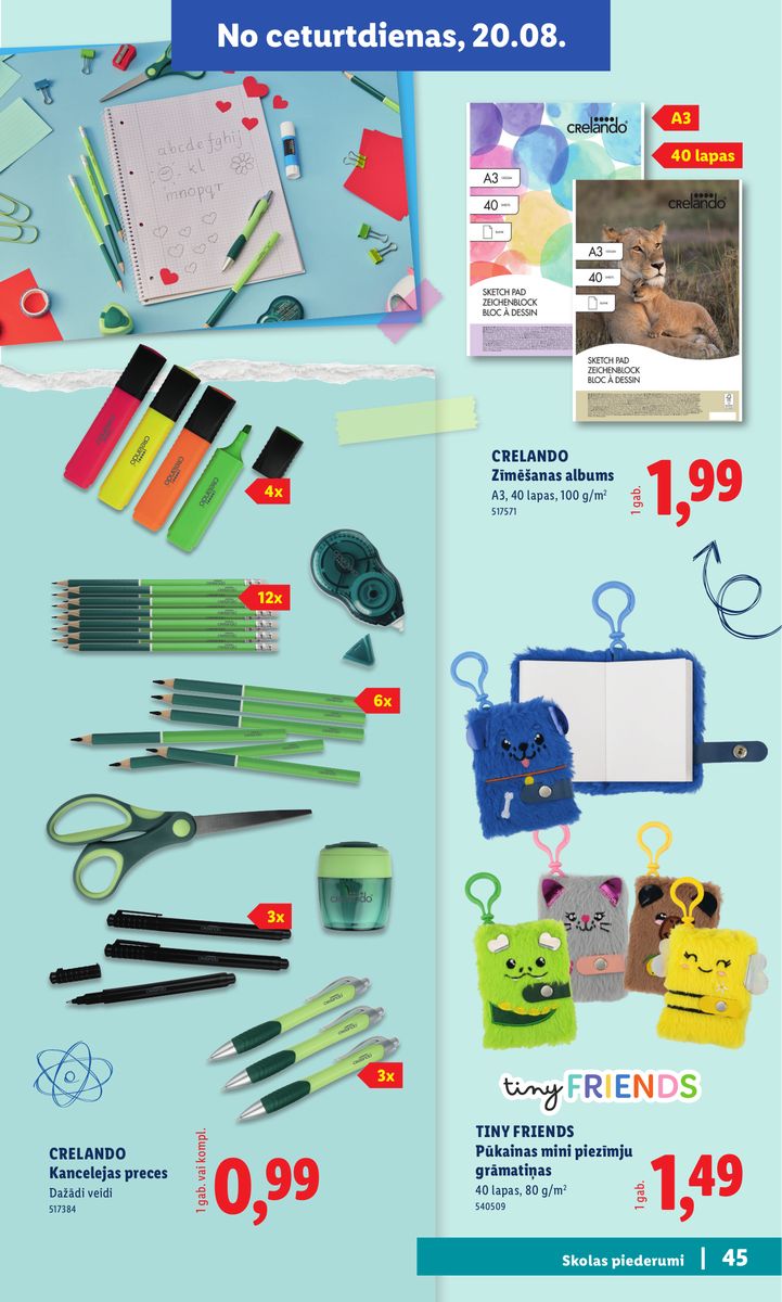 Lidl catalog page 45 — 2026-07-20 to 2026-09-06