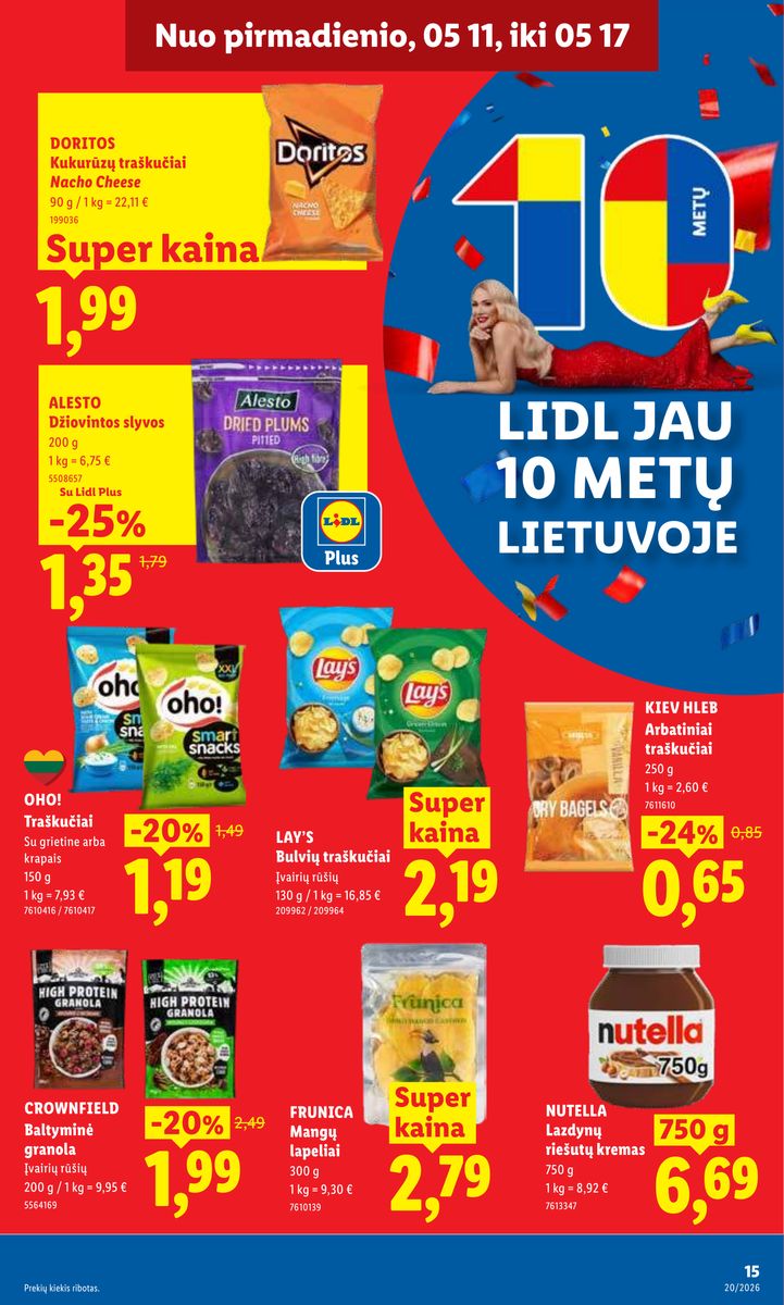 Lidl catalog page 15 — 2026-05-11 to 2026-05-17