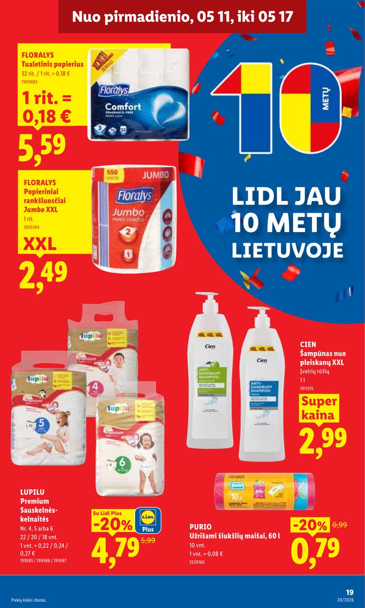 Lidl catalog page 19 — 2026-05-11 to 2026-05-17