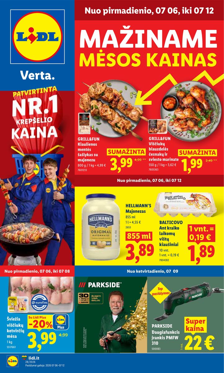 Lidl catalog page 1 — 2026-07-06 to 2026-07-12