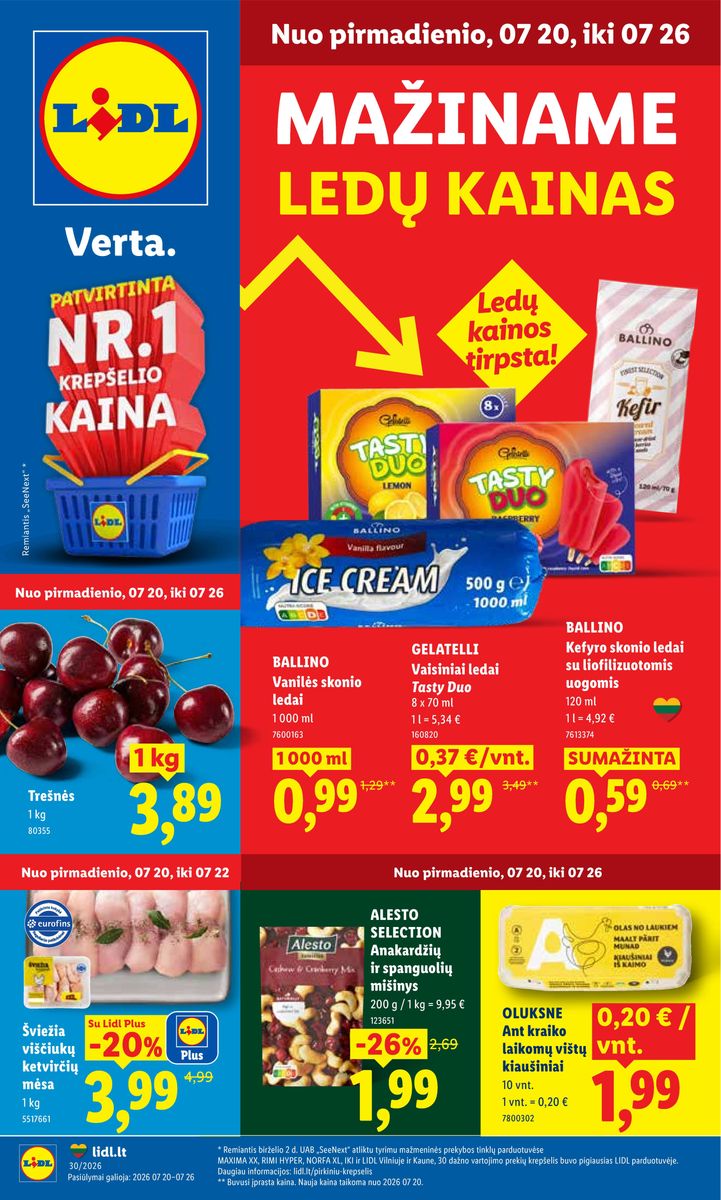 Lidl catalog page 1 — 2026-07-20 to 2026-07-26