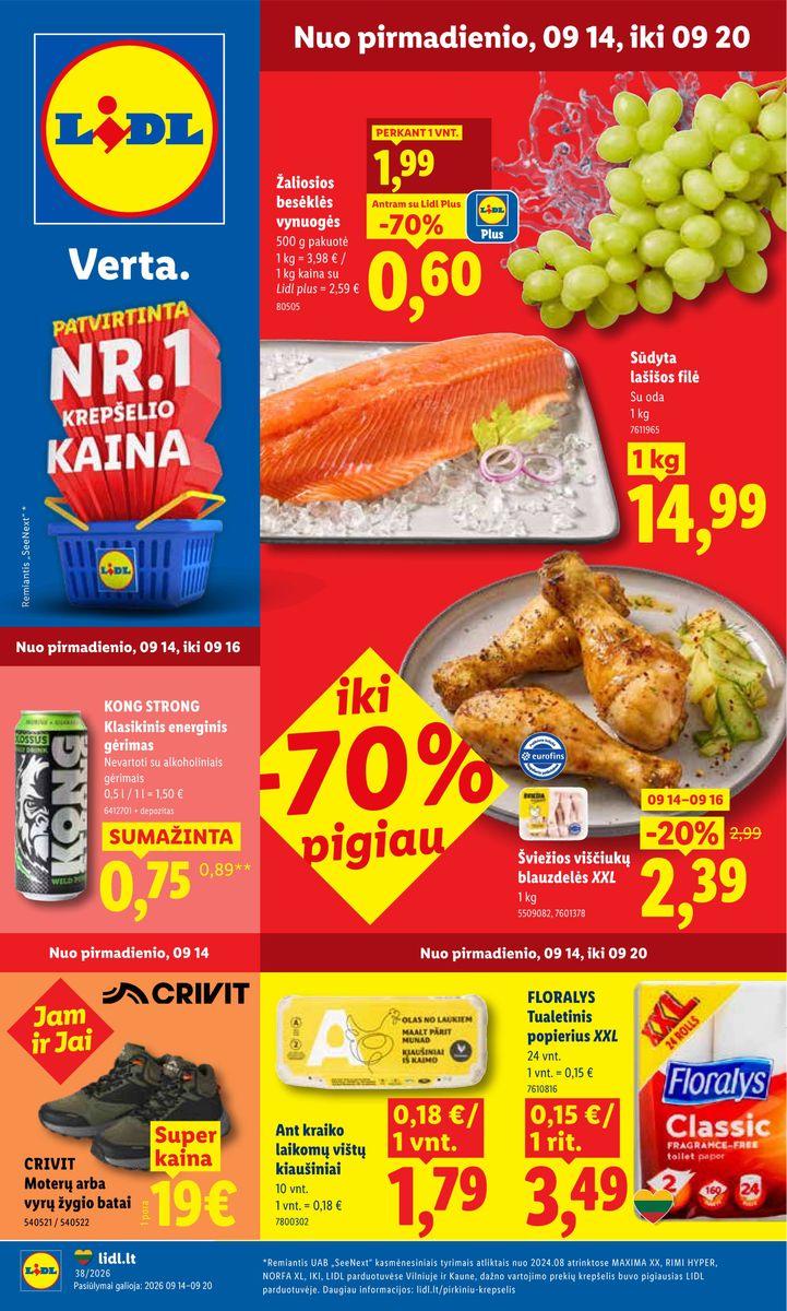 Lidl catalog page 1 — 2026-09-14 to 2026-09-20