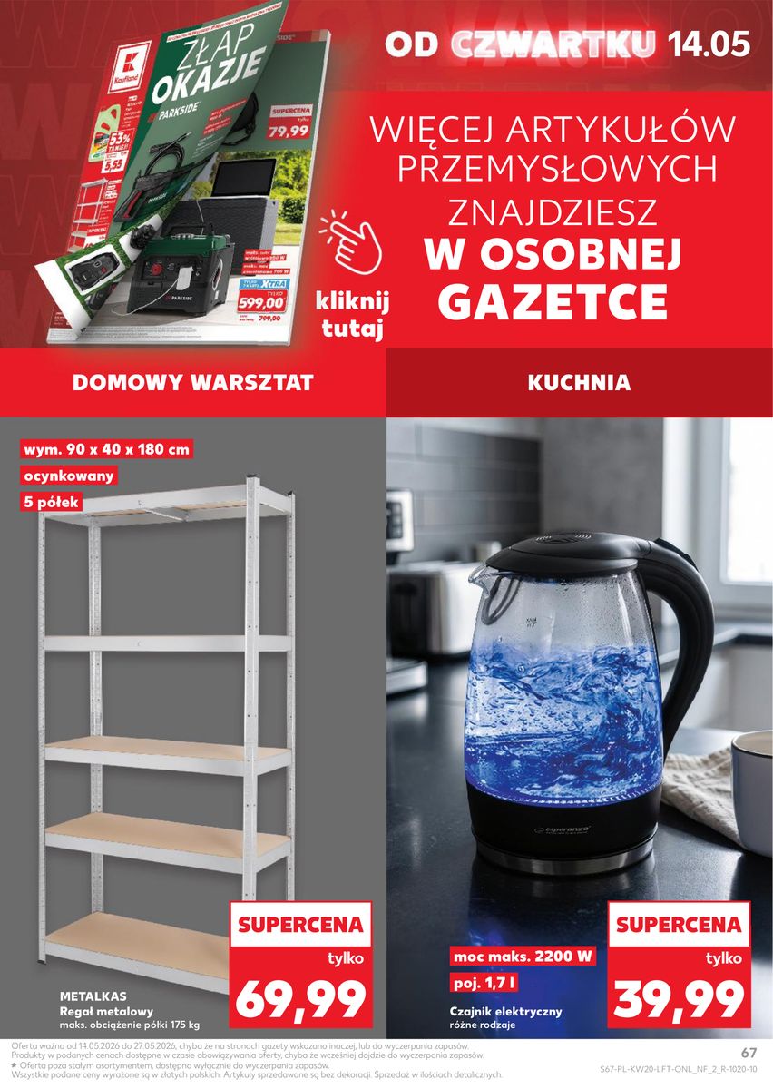 Kaufland catalog page 67 — 2026-05-14 to 2026-05-20