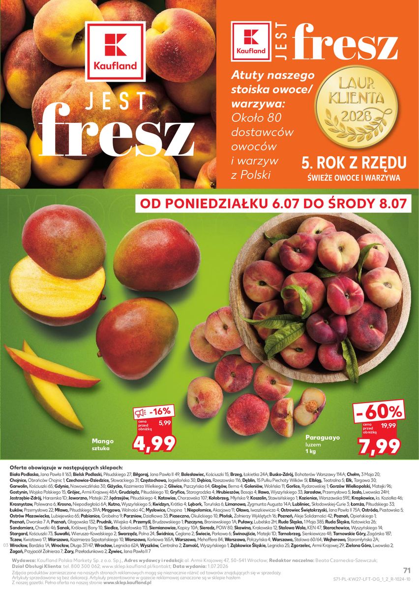 Kaufland catalog page 71 — 2026-07-02 to 2026-07-08
