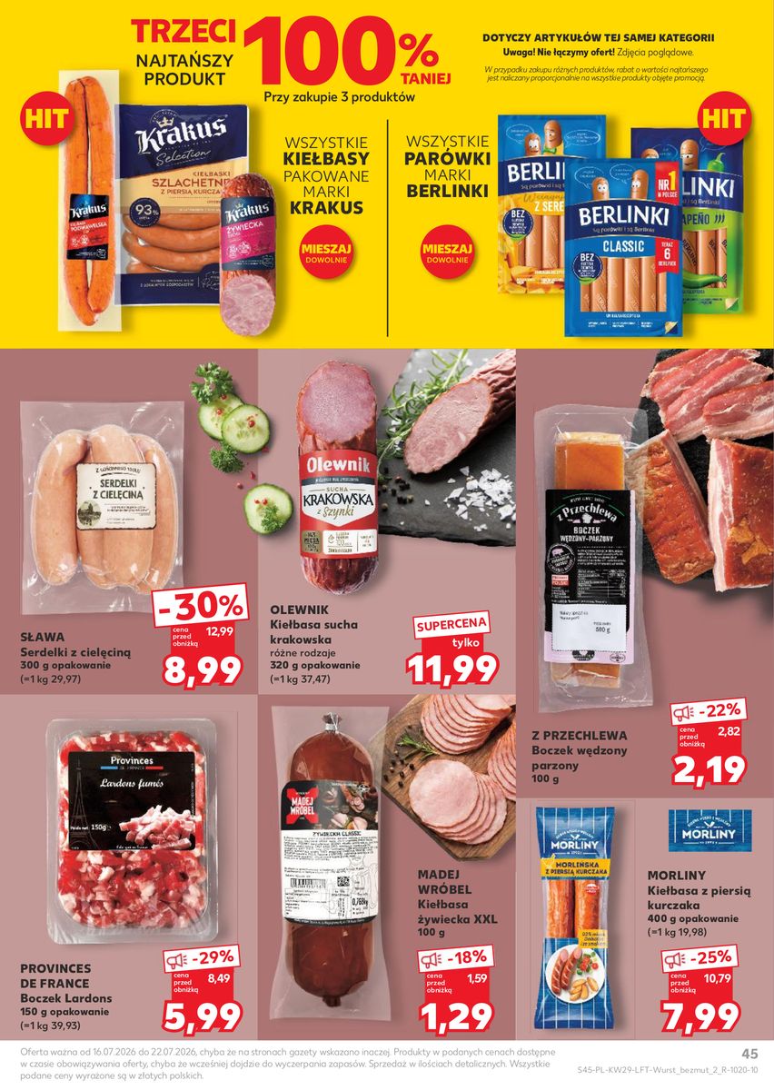 Kaufland catalog page 45 — 2026-07-16 to 2026-07-22