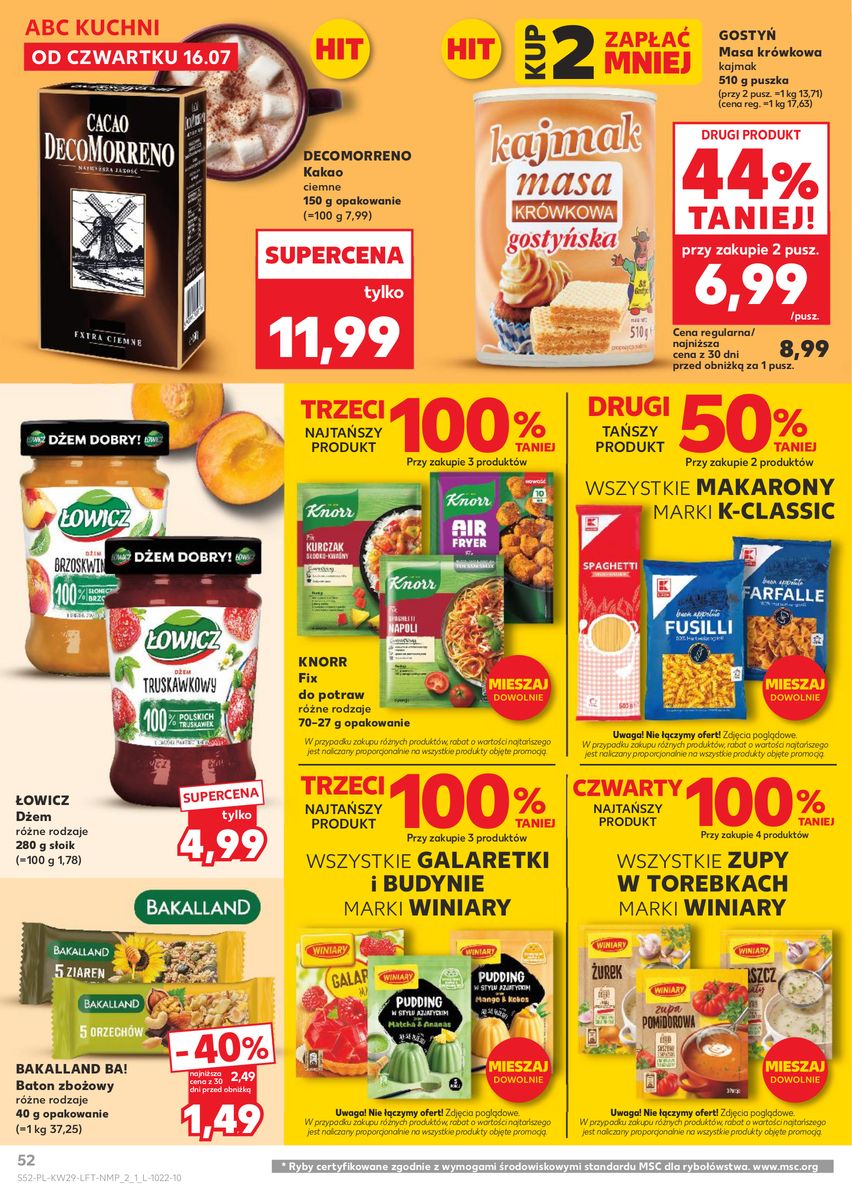 Kaufland catalog page 52 — 2026-07-16 to 2026-07-22