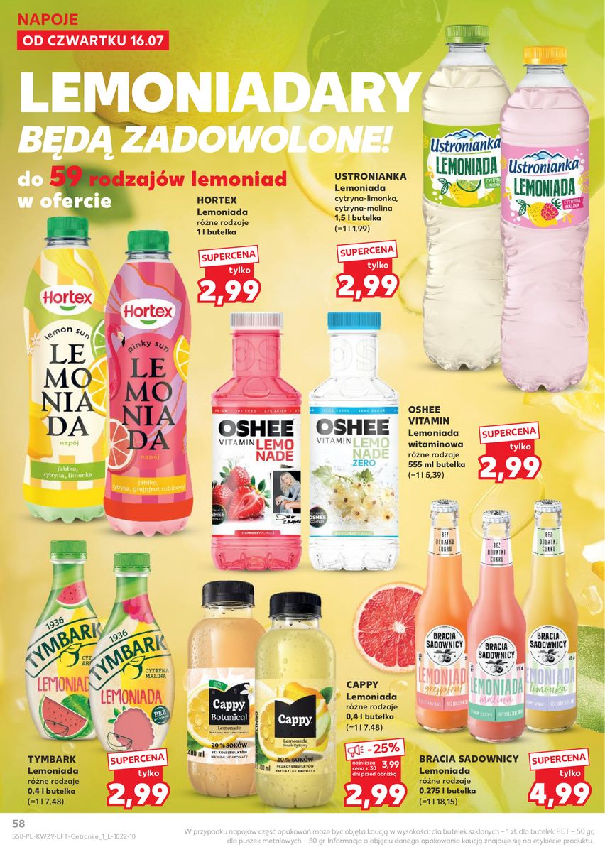 Kaufland catalog page 58 — 2026-07-16 to 2026-07-22