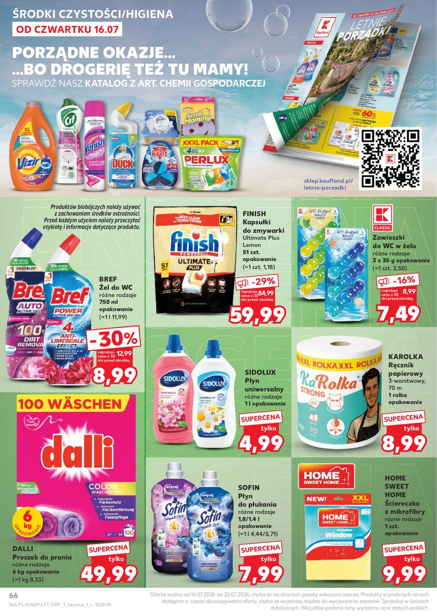 Kaufland catalog page 66 — 2026-07-16 to 2026-07-22
