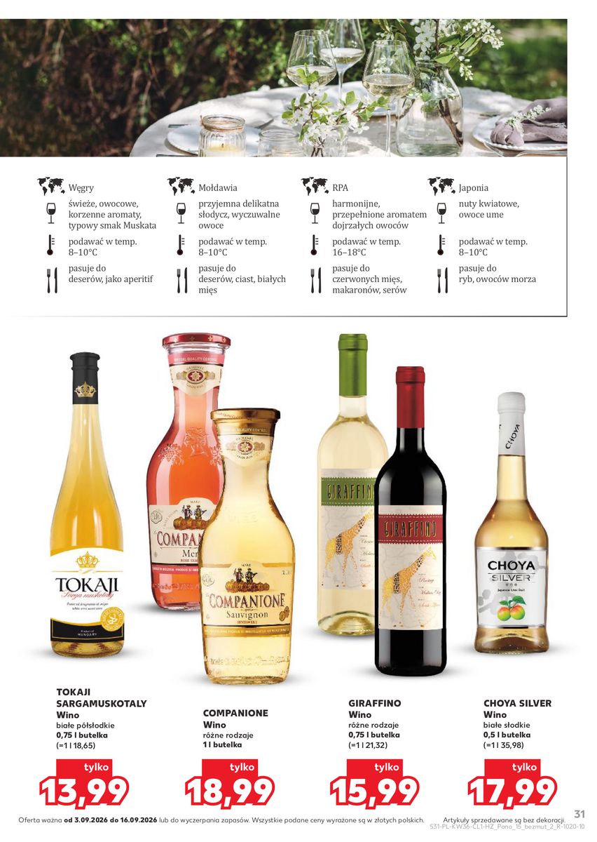 Kaufland catalog page 31 — 2026-09-03 to 2026-09-16