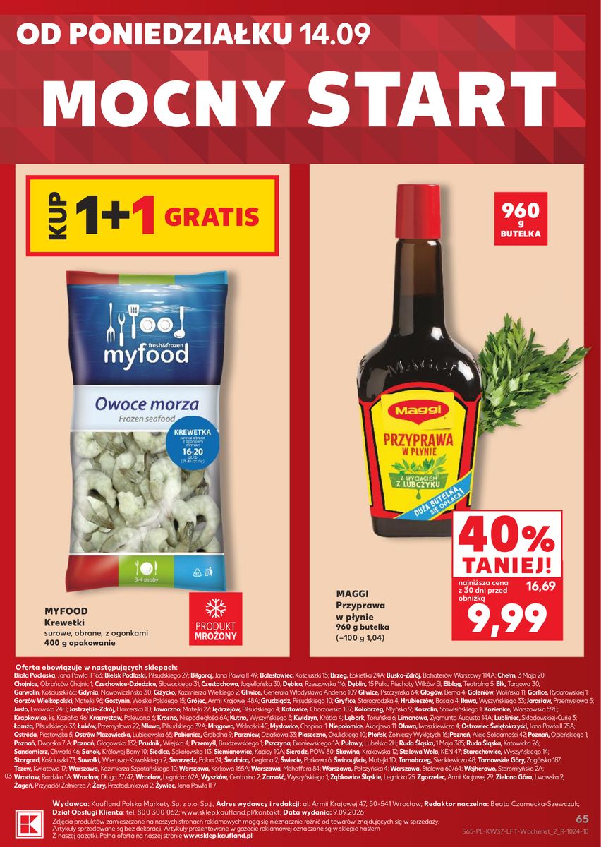 Kaufland catalog page 65 — 2026-09-10 to 2026-09-16