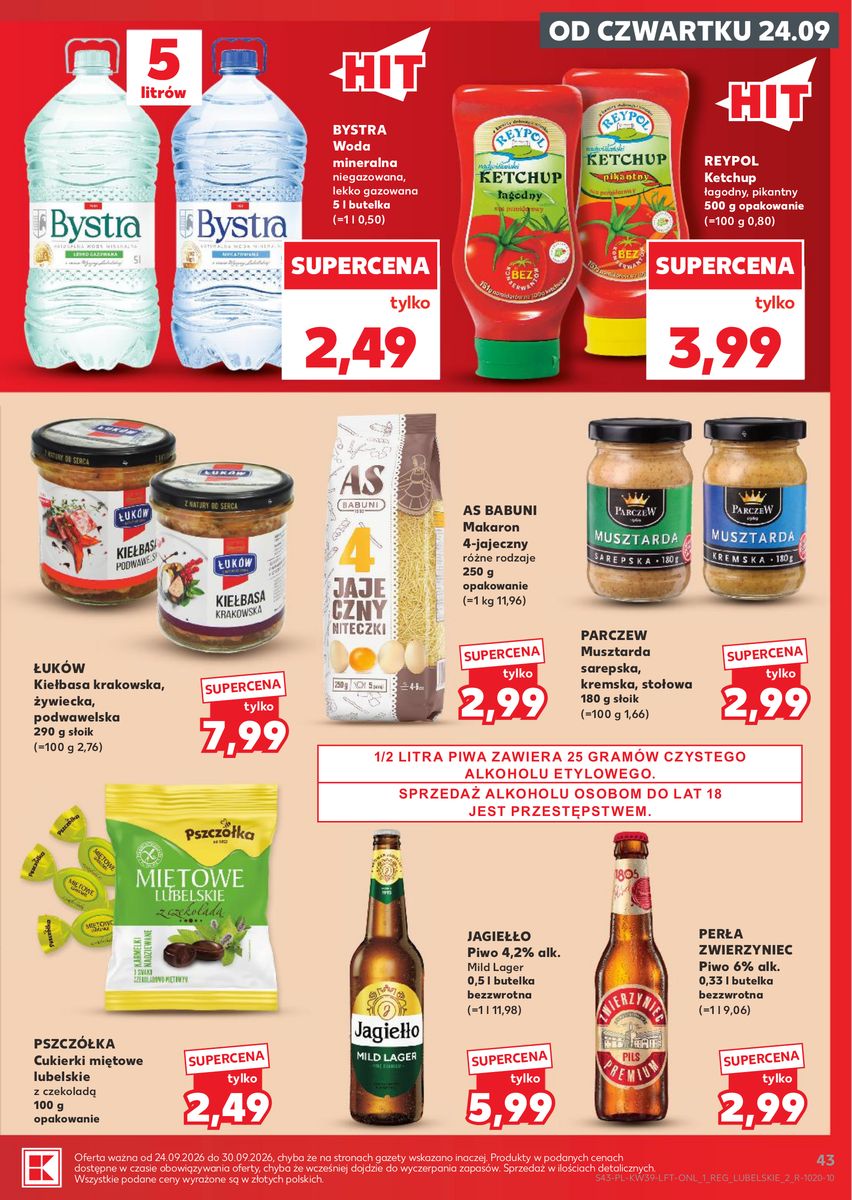 Kaufland catalog page 43 — 2026-09-24 to 2026-09-30