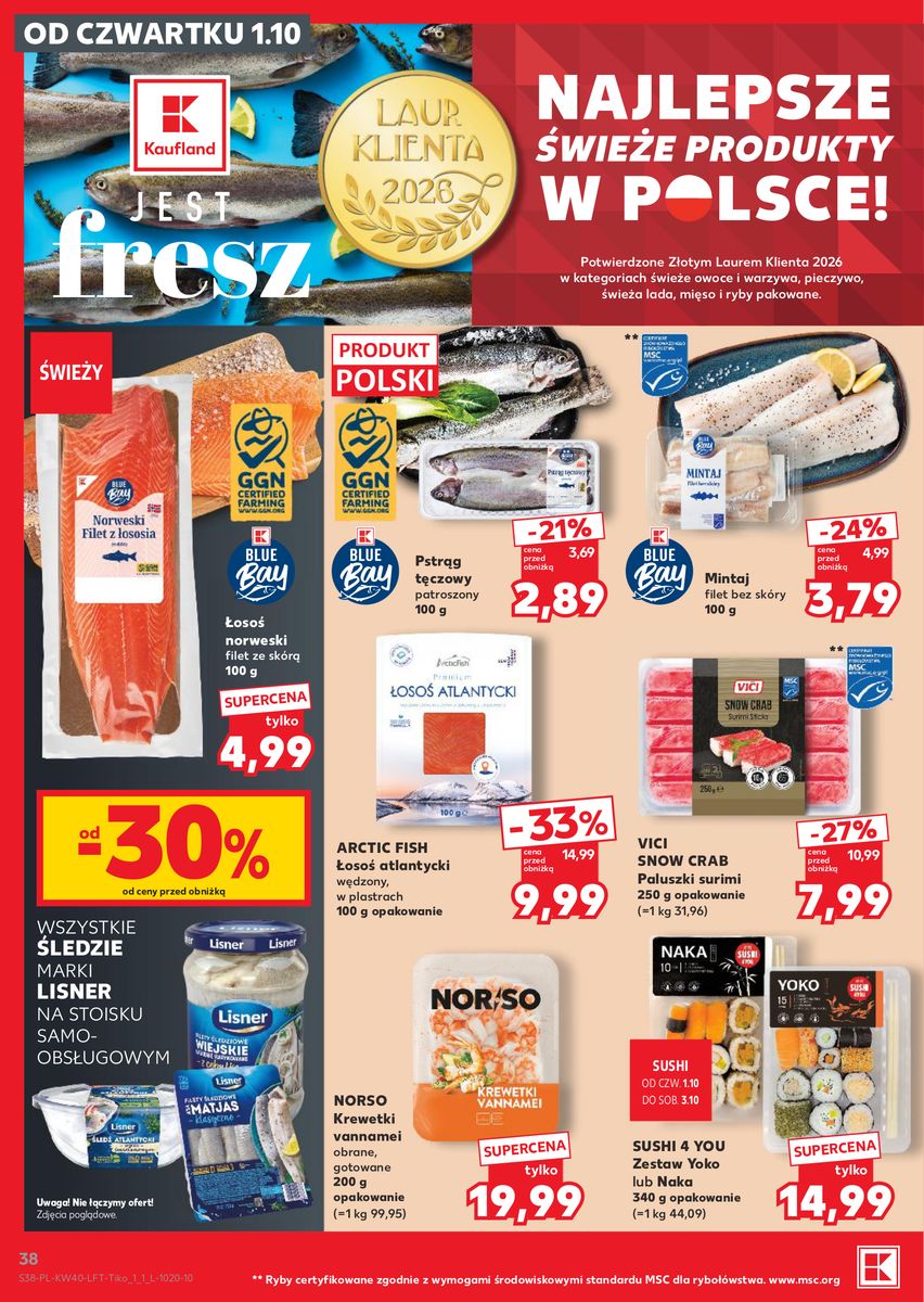 Kaufland catalog page 38 — 2026-10-01 to 2026-10-07