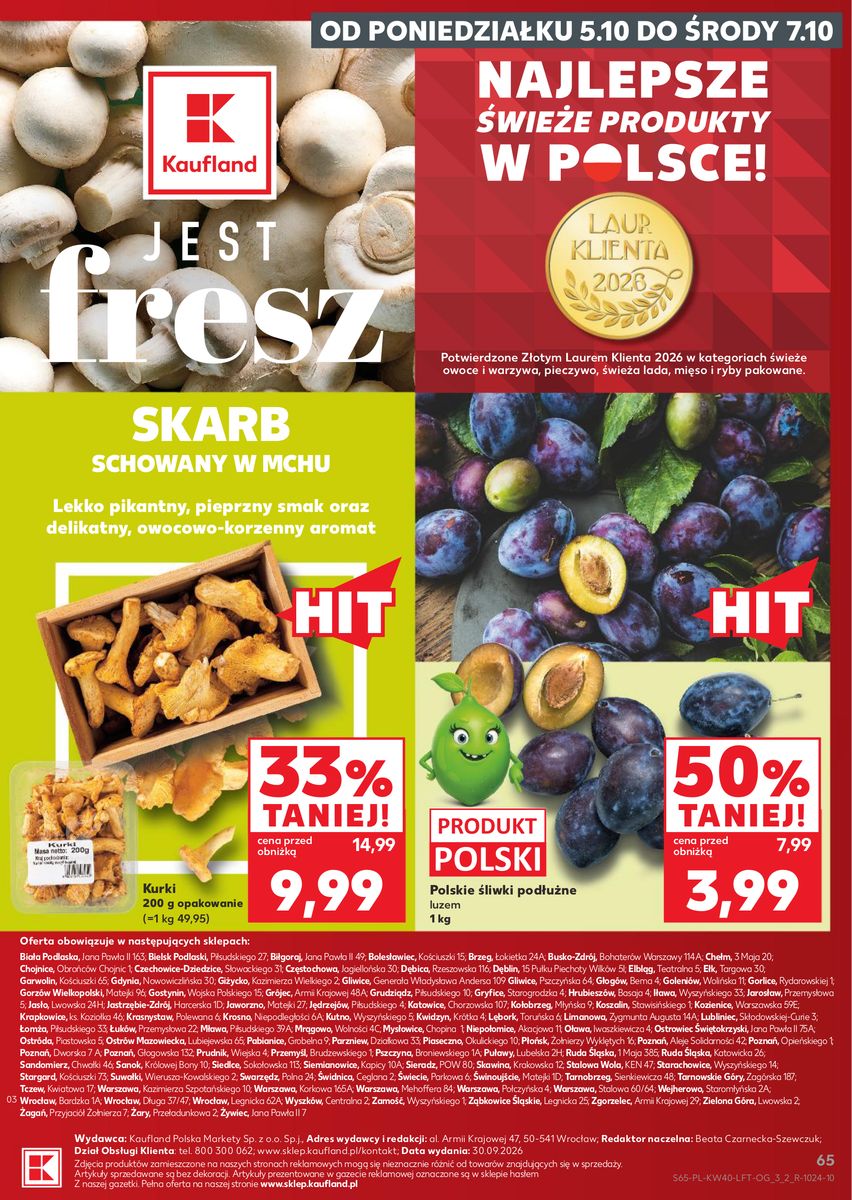 Kaufland catalog page 65 — 2026-10-01 to 2026-10-07