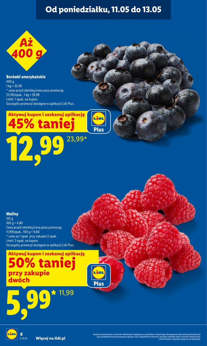 Lidl catalog page 6 — 2026-05-11 to 2026-05-13