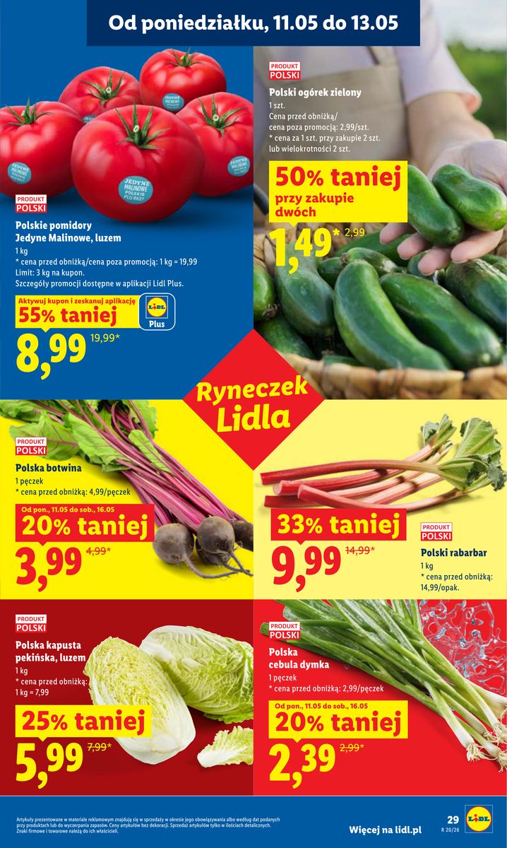 Lidl catalog page 29 — 2026-05-11 to 2026-05-13
